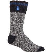 SOCKSHOP Heat Holders Men's 1 Pair 2.3 TOG Patterned & Plain Thermal Socks in Baby Blue | Size: 6-11