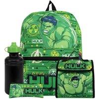 Marvel Men's Hulk Backpack 4 Piece Set in Green