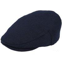 XPOSED Men's Gatsby Wool Blend Flat Cap in Navy | Size: Medium