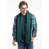 Weird Fish Men's Stornoway Ribbed Scarf in Bottle Green