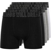 Kings Will Dream Men's Kingsport 5-Pack Cotton Stretch Boxers with Jacquard Waistband | Size: Large