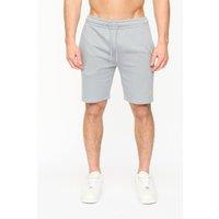 Crosshatch Men's Cresswill Sporty Jog Shorts with Contrast Panels in Pale Blue | Size: Large
