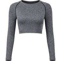 Gymshark Women's Adapt Marl Seamless Grey Crop Top | Size: Small