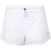 Gymshark Women's Pulse White/Blue Shorts in White | Size: Medium