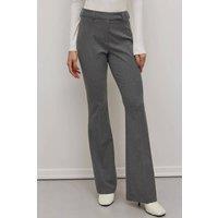 Hiccup Women's Polyviscone Flare Premium Woven Pants in Grey | Size: 2XL