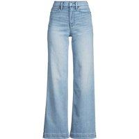Lands' End Women's Recover Wide Leg Jeans, High Waisted in Pale Blue | Size: 16L