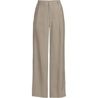Lands' End Women's Petite Soft Modal Trousers in Ivory | Size: 14