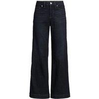 Lands' End Women's Wide Leg All-Day Coolmax Stretch Jeans in Dark Indigo | Size: 14-16