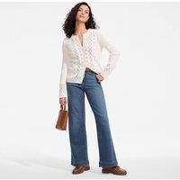 Lands' End Women's Wide Leg All-Day Coolmax Stretch Jeans in Indigo | Size: 16