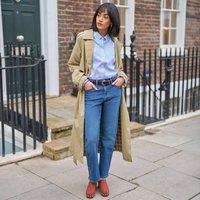 Lands' End Women's Straight Leg All-Day Coolmax Stretch Denim Jeans in Indigo | Size: 12