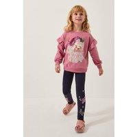 Monsoon Girl's Fairy Enchanted Leggings Blue in Dark Navy | Size: 9-10 Years