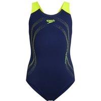 Speedo Placement Splashback Navy Swimsuit | Size: 13-14 Years