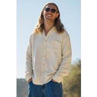 Rapanui Clothing Men's Linen Shirt in Beige | Size: Small