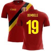 Belgium Men's 2025‑2026 Airo Concept Home Shirt Dembele in Red | Size: Large