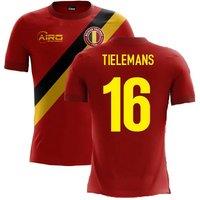 Belgium Men's 2025 - 2026 Airo Concept Home Shirt - Tielemans 16 in Red | Size: XL
