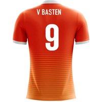 Netherlands Men's 2025‑2026 Airo Concept Home Shirt - Van Basten 9 in Orange | Size: Medium