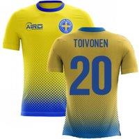 Sweden Men's 2025 - 2026 Airo Concept Home Shirt - Toivonen 20 in Yellow | Size: 5XL