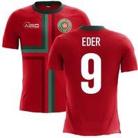 Portugal Men's 2025 - 2026 Airo Concept Home Shirt - Eder 9 in Red | Size: Medium