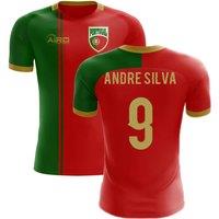 Portugal Men's 2025‑2026 Home Concept Football Shirt - Andre Silva, No 9 in Red | Size: 2XL