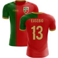 Portugal Men's 2025‑2026 Home Concept Football Shirt - Eusebio 13 in Red | Size: 2XL