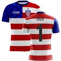 USA Men's 2025‑2026 Airo Concept Home Shirt Solo 1 in Red | Size: 4XL