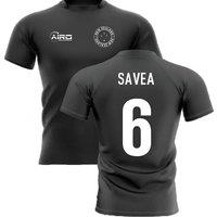 New Zealand Men's Home Concept Rugby Shirt Savea in Black | Size: Small
