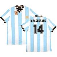 Argentina Men's Mens False Nein Home Vintage Shirt - Mascherano 14 in Blue | Size: 2XL