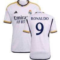 Real Madrid Men's Mens 2023 - 2024 Home Shirt - Ronaldo 9 in White | Size: 2XL