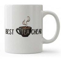 Dyzi Best Teacher Tea Lover Quote Ceramic Mug White