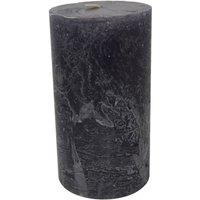 The Libra Company Libra Rustica Pillar Candle - Paraffin - L7 x W7 x H12 cm - Dark Grey