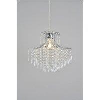 BHS Lighting Glow Droplet Easy Fit Light Shade in Silver