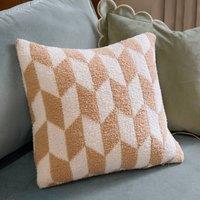Furn Olsen Geometric Cushion in Beige | Size: 45 cm x 45 cm