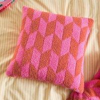 Furn Olsen Geometric Cushion in Fuchsia | Size: 45 cm x 45 cm