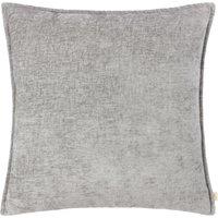 Evans Lichfield Buxton Chenille Reversible Square Cushion in Grey | Size: 50 cm x 50 cm