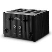 Tower ECOFORM 1630W 4 Slice Toaster in Black