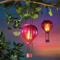 Gainsborough Solar-Powered Hanging Hot Air Balloon Light with 30 LED Flicker