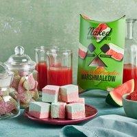 Naked Marshmallow Co. Fizzy Watermelon Gourmet Marshmallows in Bright Green