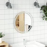 Berkfield Home LED Bathroom Mirror 60 cm Round in Clear