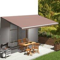 Berkfield Home Replacement Fabric for Awning Brown 6x3 m