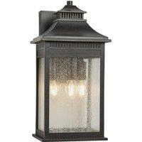Netlighting Livingston 3 Light Large Coastal Wall Lantern Imperial Bronze Finish E14