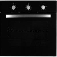 SIA Single Electric Fan Oven In Black With Timer - FSO59BL