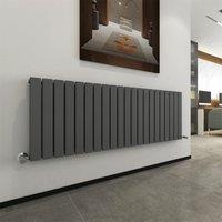 MCC Direct Designer Flat Panel Double Radiator 600x1428mm Anthracite in Grey | Size: 600x1428