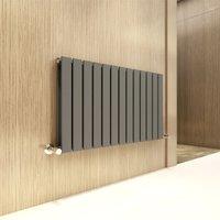MCC Direct Designer Flat Panel Double Radiator 600 x 884 Anthracite in Grey | Size: 600x884