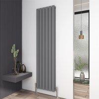 MCC Direct Designer Flat Panel Double Radiator 1800x408mm Anthracite in Grey | Size: 1800x408