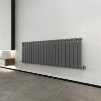 MCC Direct Designer Flat Panel Single Radiator 600x1428 mm Anthracite in Grey