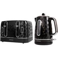 Hamilton Beach Diamond Kettle & Toaster Set Black