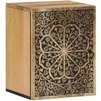 Berkfield Home Bathroom Wall Cabinet 38x33x48 cm Solid Wood Mango in Brown | Size: 38 x 33 x 48 cm