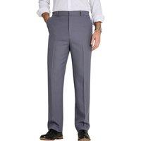 Chums Men's Easy Care Twill Side Elasticated Work Trousers with 2 Side & 1 Back in Grey | Size: 42S