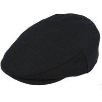 XPOSED Men's Gatsby Wool Blend Flat Cap in Black | Size: Medium