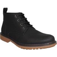Thomas Blunt Men's Lace Up Ankle Boot with Cleated Sole in Black | Size: 9